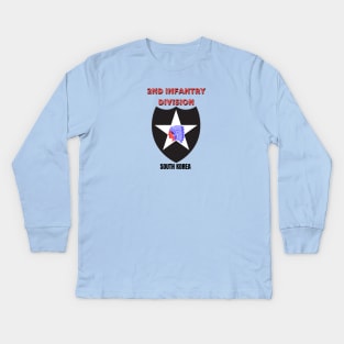 2nd Infantry Division South Korea Kids Long Sleeve T-Shirt